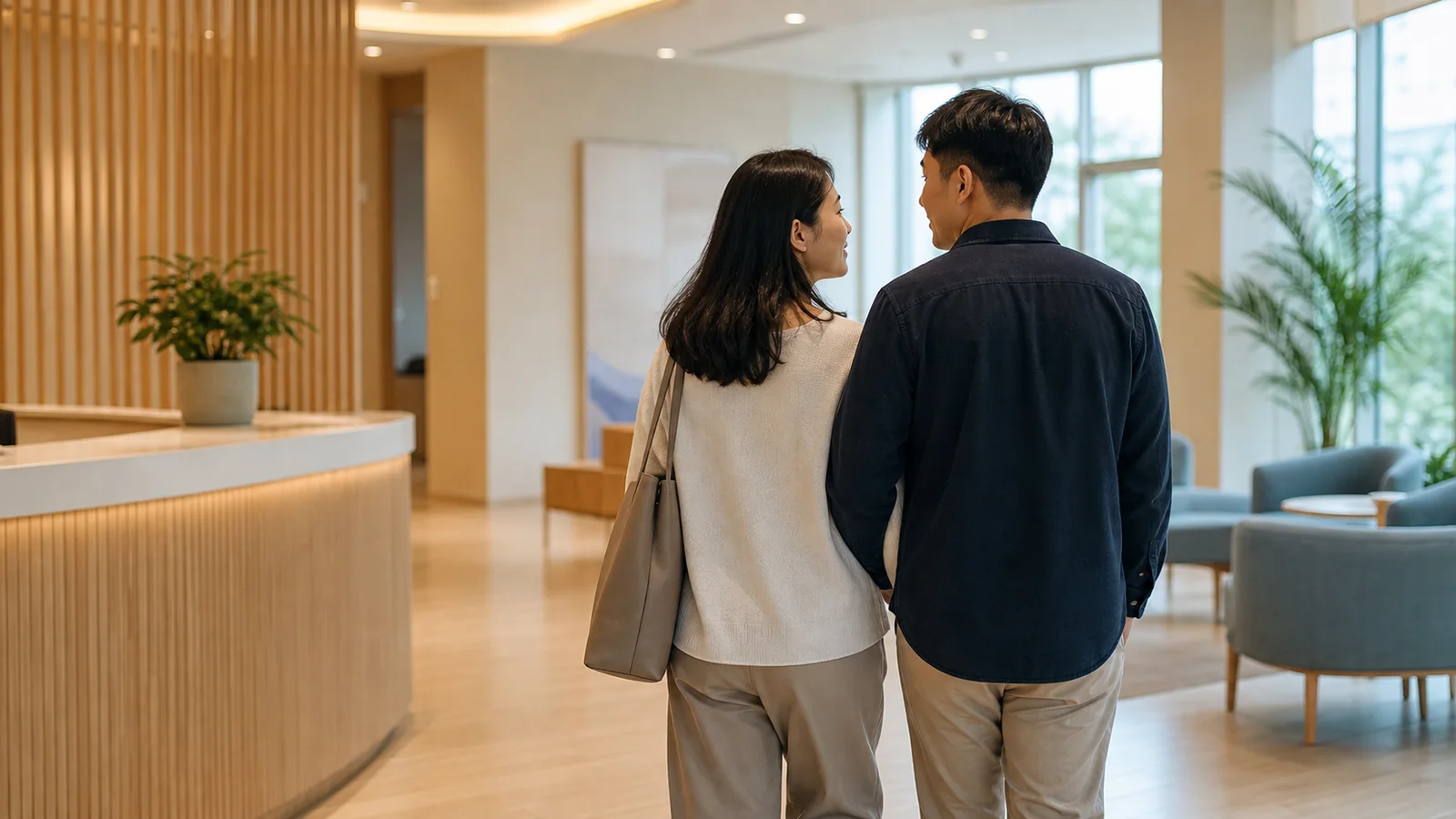 Outpatient lobby at Zhengzhou Longhai Maternity Hospital